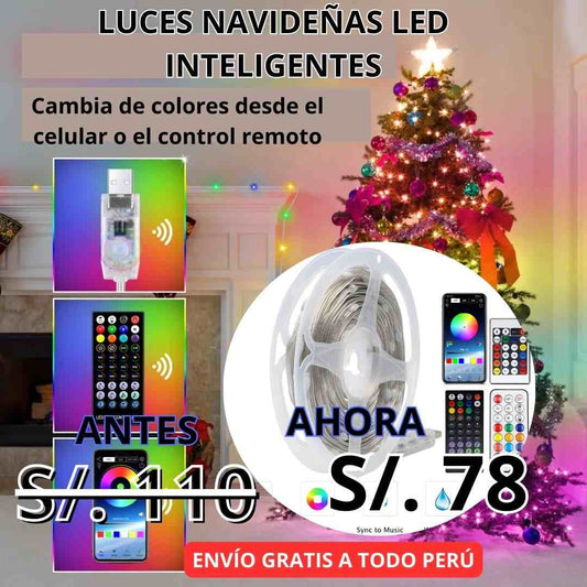 LUCES  NAVIDEÑAS LED INTELIGENTES.