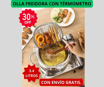 OLLA FREIDORA CON TÉRMOMETRO.