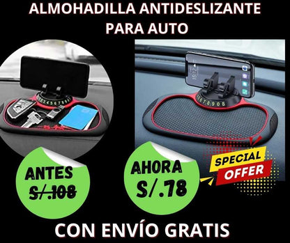 ALMOHADILLA ANTIDESLIZANTE MULTIFUNCIONAL PARA AUTO.